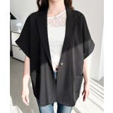 半袖テーラージャケット マットゴールド釦 | moment+ | 詳細画像7