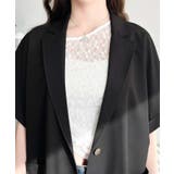 半袖テーラージャケット マットゴールド釦 | moment+ | 詳細画像8