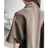 リネンタッチ半袖ダブルテーラージャケット | moment+ | 詳細画像26