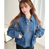 デニムショートブルゾン ヘビーウエイト | moment+ | 詳細画像20 