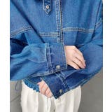 デニムショートブルゾン ヘビーウエイト | moment+ | 詳細画像30 