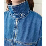 デニムショートブルゾン ヘビーウエイト | moment+ | 詳細画像34 