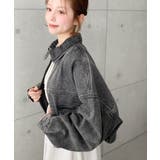 デニムショートブルゾン ヘビーウエイト | moment+ | 詳細画像9 