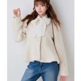 \HIMEKAさん着用☆/ノーカラーリングボアペプラムジャケット | moment+ | 詳細画像4