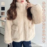 ＼首まであったか◎／ファースタンドカラージップブルゾン | moment+ | 詳細画像1 