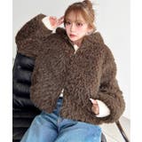 ＼ふわふわ素材のジップパーカー◎／パイルファーショート丈ジップパーカーブルゾン | moment+ | 詳細画像13 