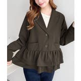 ＼HIMEKAさん着用☆／ダブルフリルぺプラムテーラードジャケット | moment+ | 詳細画像13 