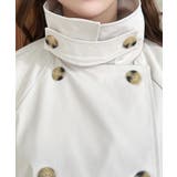 コットンライクツイルキャンディスリーブショートトレンチ | moment+ | 詳細画像15 