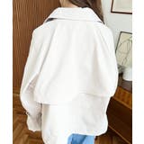 コットンライクツイルキャンディスリーブショートトレンチ | moment+ | 詳細画像18 