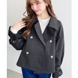 コットンライクツイルキャンディスリーブショートトレンチ | moment+ | 詳細画像24 