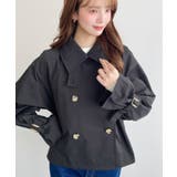 コットンライクツイルキャンディスリーブショートトレンチ | moment+ | 詳細画像27 