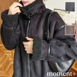 スエード×ボアフェイクムートンB-3ジャケットブルゾン | moment+ | 詳細画像1