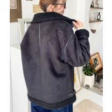 スエード×ボアフェイクムートンB-3ジャケットブルゾン | moment+ | 詳細画像17 