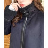 スエード×ボアフェイクムートンB-3ジャケットブルゾン | moment+ | 詳細画像18