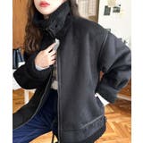 スエード×ボアフェイクムートンB-3ジャケットブルゾン | moment+ | 詳細画像20 