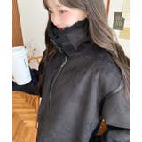 スエード×ボアフェイクムートンB-3ジャケットブルゾン | moment+ | 詳細画像25 