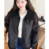 スエード×ボアフェイクムートンB-3ジャケットブルゾン | moment+ | 詳細画像26