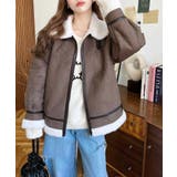 スエード×ボアフェイクムートンB-3ジャケットブルゾン | moment+ | 詳細画像28 