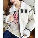 スエード×ボアフェイクムートンB-3ジャケットブルゾン | moment+ | 詳細画像3