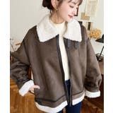 スエード×ボアフェイクムートンB-3ジャケットブルゾン | moment+ | 詳細画像37 