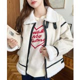 スエード×ボアフェイクムートンB-3ジャケットブルゾン | moment+ | 詳細画像4 