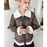 スエード×ボアフェイクムートンB-3ジャケットブルゾン | moment+ | 詳細画像44 