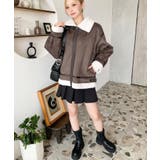 スエード×ボアフェイクムートンB-3ジャケットブルゾン | moment+ | 詳細画像46 