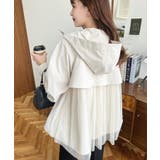 バックチュールレイヤードマウンテンパーカー コットンライクツイル | moment+ | 詳細画像14 