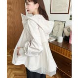 バックチュールレイヤードマウンテンパーカー コットンライクツイル | moment+ | 詳細画像17 