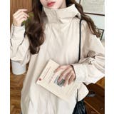 バックチュールレイヤードマウンテンパーカー コットンライクツイル | moment+ | 詳細画像38 