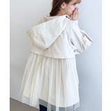 バックチュールレイヤードマウンテンパーカー コットンライクツイル | moment+ | 詳細画像4 