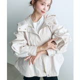 バックチュールレイヤードマウンテンパーカー コットンライクツイル | moment+ | 詳細画像7 