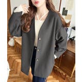 ニットメルトンノーカラーミドルコート | moment+ | 詳細画像25