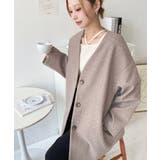 ニットメルトンノーカラーミドルコート | moment+ | 詳細画像42