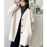 ニットメルトンノーカラーミドルコート | moment+ | 詳細画像6