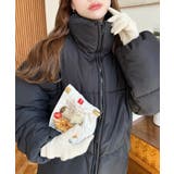 エコダウンスタンドカラーオーバーサイズブルゾン | moment+ | 詳細画像30 