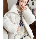 エコダウンスタンドカラーオーバーサイズブルゾン | moment+ | 詳細画像7 