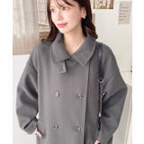 2WAYカラーアレンジロングトレンチコートニットメルトン | moment+ | 詳細画像25