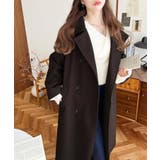 2WAYカラーアレンジロングトレンチコートニットメルトン | moment+ | 詳細画像37