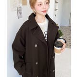 2WAYカラーアレンジロングトレンチコートニットメルトン | moment+ | 詳細画像38