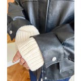 取外し可能ファーティペット付きヴィンテージライクマットフェイクレザーブルゾン | moment+ | 詳細画像18 