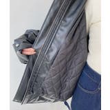 取外し可能ファーティペット付きヴィンテージライクマットフェイクレザーブルゾン | moment+ | 詳細画像22 