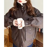 取外し可能ファーティペット付きヴィンテージライクマットフェイクレザーブルゾン | moment+ | 詳細画像34 