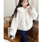 衿付きプードルフェイクファーブルゾン | moment+ | 詳細画像18 