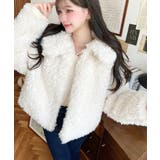 衿付きプードルフェイクファーブルゾン | moment+ | 詳細画像20 