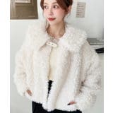 衿付きプードルフェイクファーブルゾン | moment+ | 詳細画像25 