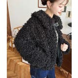 衿付きプードルフェイクファーブルゾン | moment+ | 詳細画像28 