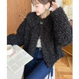 衿付きプードルフェイクファーブルゾン | moment+ | 詳細画像29 