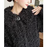 衿付きプードルフェイクファーブルゾン | moment+ | 詳細画像30 