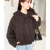 衿付きプードルフェイクファーブルゾン | moment+ | 詳細画像33 